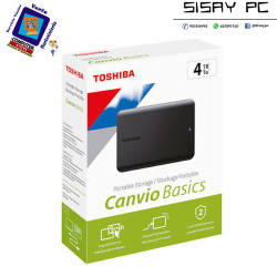 DISCO DURO EXTERNO 2.5 4TB TOSHIBA CANVIO BASIC USB 3.2"