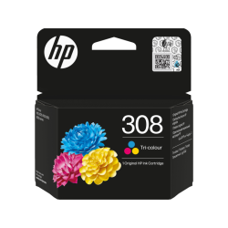 HP Cartucho 308 Color Cian, Magenta y Amarillo