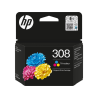 HP Cartucho 308 Color Cian, Magenta y Amarillo
