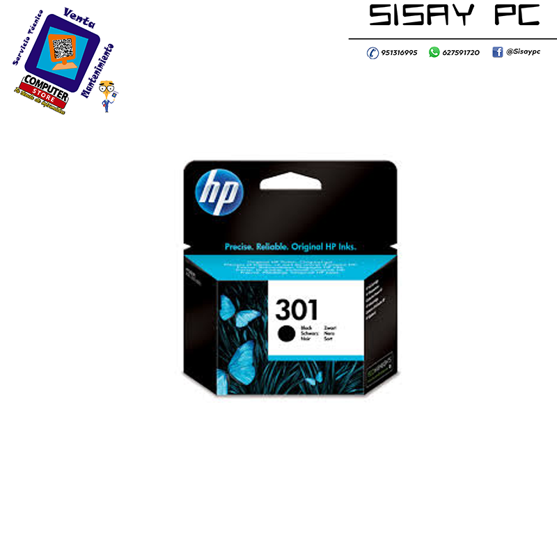 CARTUCHO HP 301 CH561EE NEGRO