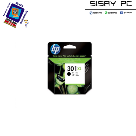 CARTUCHO HP 301XL CH563EE NEGRO