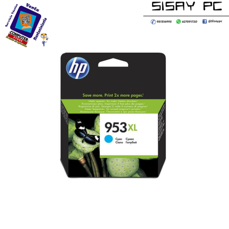 CARTUCHO HP 953XL CIAN 20.ML PARA OFFICEJET