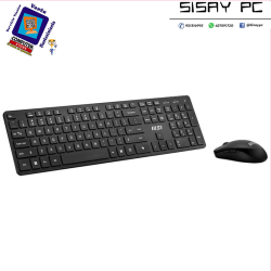 TECLADO + RATON WIRELESS COMBO COPILOT PRO BLACK MSI