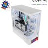 Caja Gaming Semitorre Mars Gaming MC-LCDPRO/ Blanca