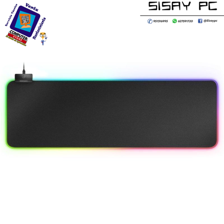 Alfombrilla Mars Gaming MMPRGB2 con Iluminación LED/ 800 x 300 x 4mm