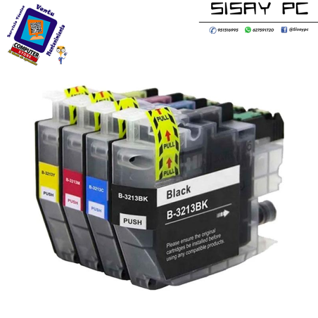 Tinta compatible  para BROTHER LC3213 Negro 400 pag.