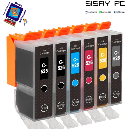 Tinta compatible para CANON CLI526 Negro 600 pag.