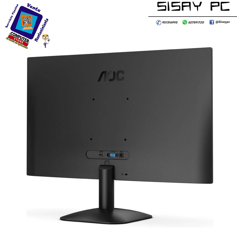 Monitor AOC 24B31H 23.8"/ Full HD/ Negro