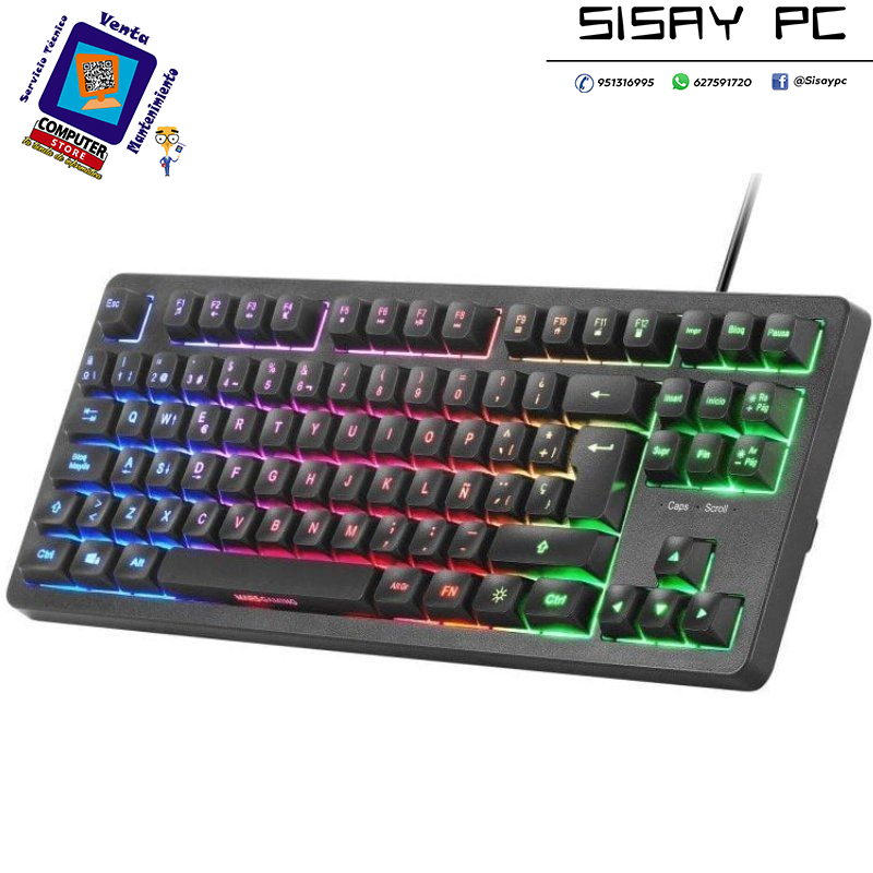 Teclado Gaming SemiMecánico Mars Gaming MK023