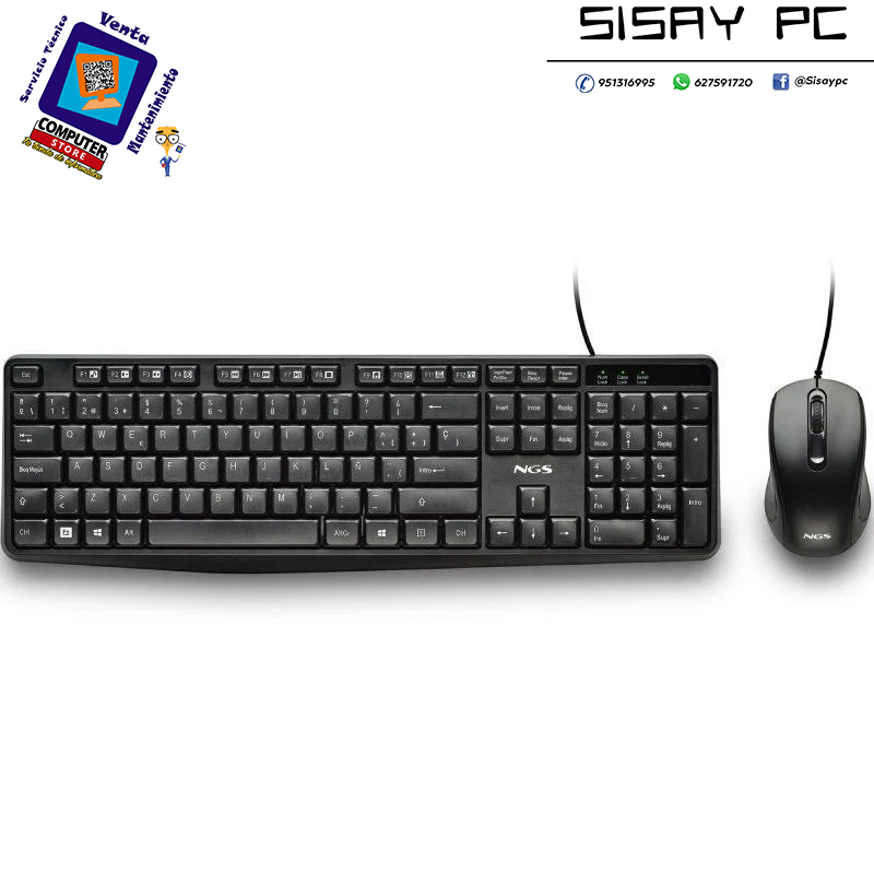 Teclado y Ratón NGS Cocoa KIT V2