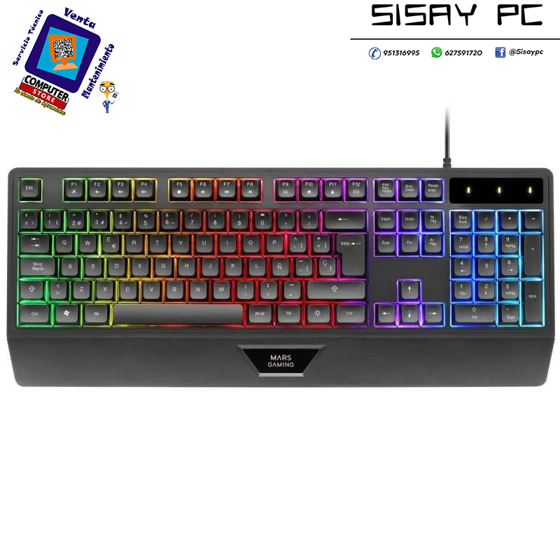 Teclado Gaming SemiMecánico Mars Gaming MK124