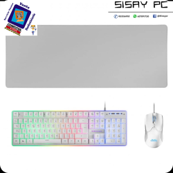 Pack Gaming Mars Gaming MCPXW/ Teclado H-MECH + Ratón Óptico + Alfombrilla