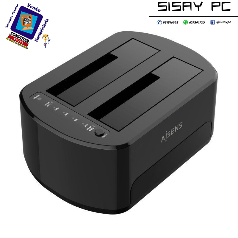 Docking Station para Discos Duros Aisens ASDS-D03B