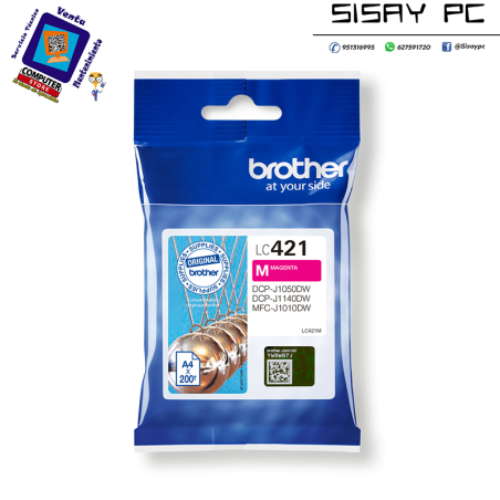 CARTUCHO BROTHER LC421 MAGENTA 200PAG
