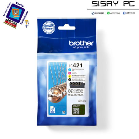 CARTUCHO BROTHER LC421 MULTIPACK 4 200PAG