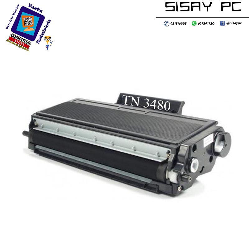 TONER COMPATIBLE BROTHER TN3430 / TN3480 Negro 8.000 pag.