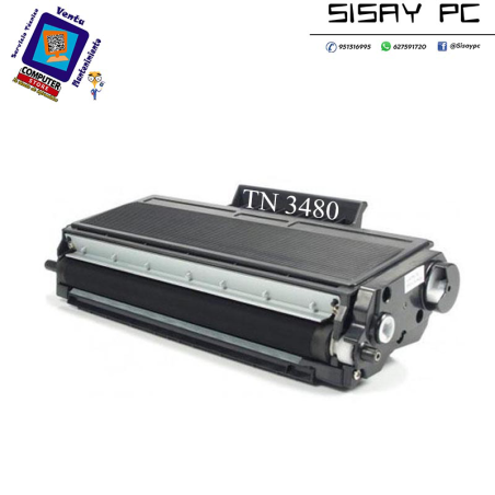 TONER COMPATIBLE BROTHER TN3430 / TN3480 Negro 8.000 pag.