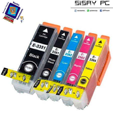Tinta compatible Dayma para EPSON T3351 V.2 / 33XL / Negro / 530 pag