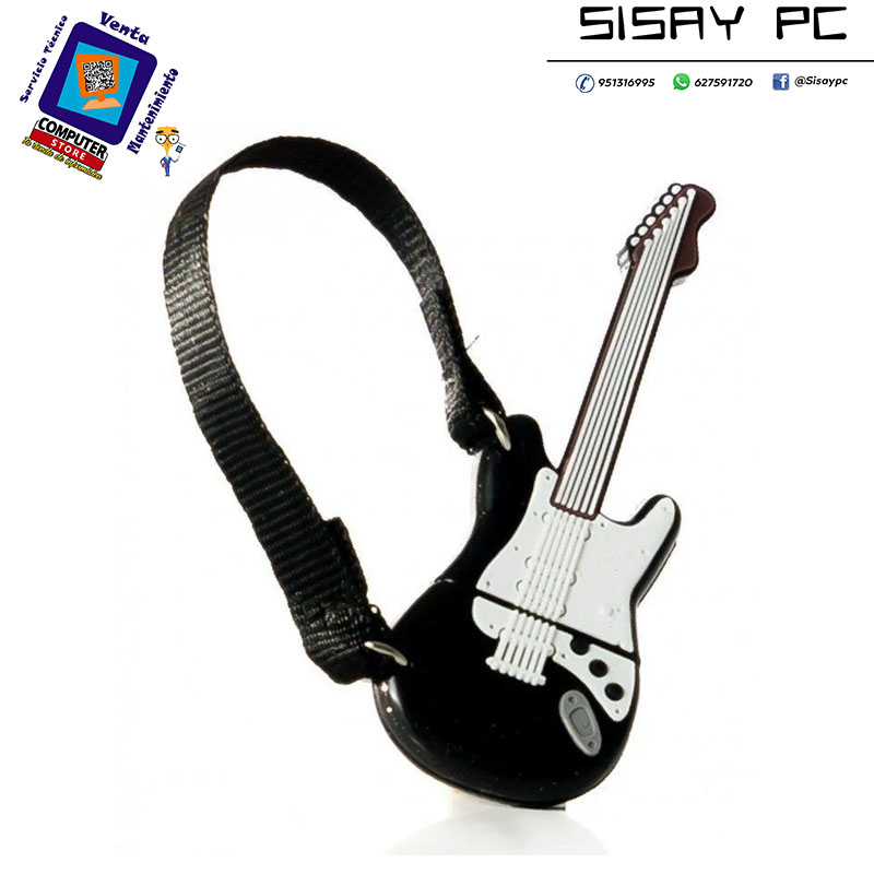 Pendrive 32GB Tech One Tech Guitarra Black and White USB 2.0