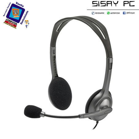 Auriculares Logitech H111/ con Micrófono/ Jack 3.5/ Negros