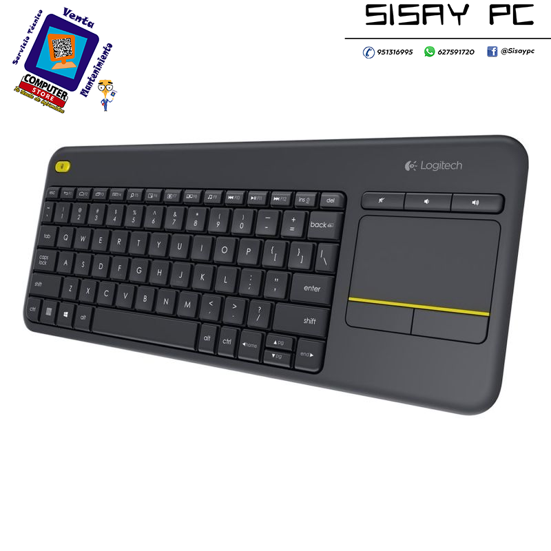 TECLADO LOGITECH K400 PLUS TEC+TOUCHPAD INALAMBRICO