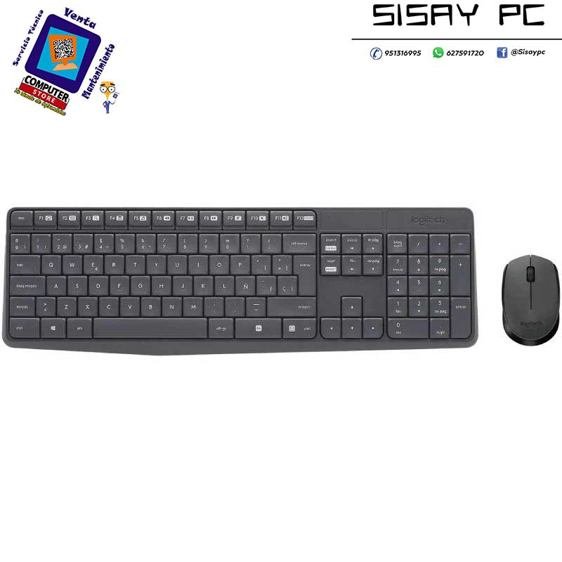 TECLADO + RATON LOGITECH CORDLESS DESKTOP MK235
