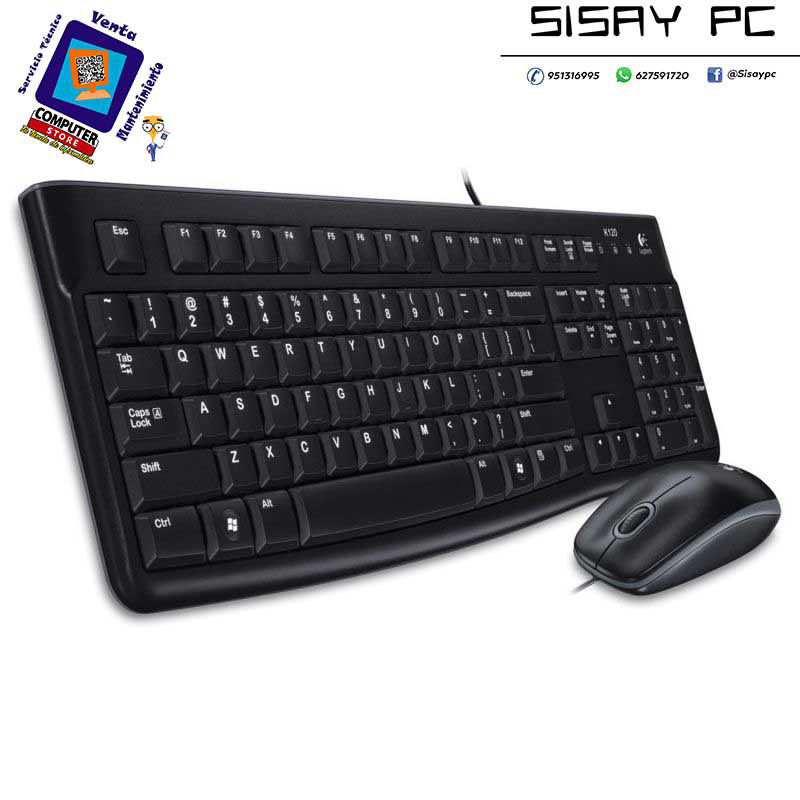 TECLADO + RATON LOGITECH MK120 USB