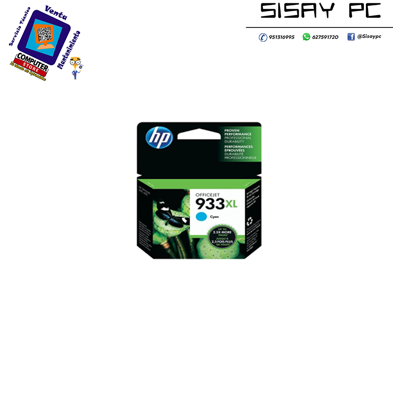 CARTUCHO HP 933XL CN054A CIAN