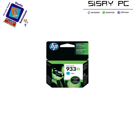CARTUCHO HP 933XL CN054A CIAN