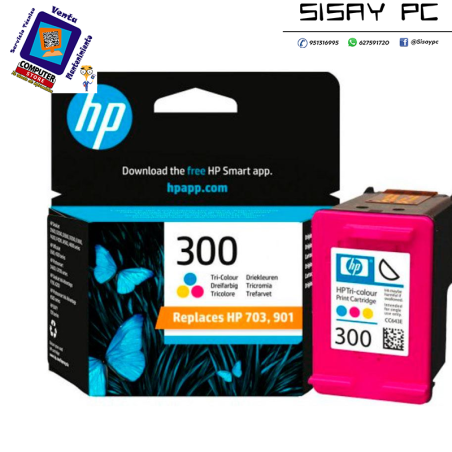 CARTUCHO HP 300 CC643EE COLOR