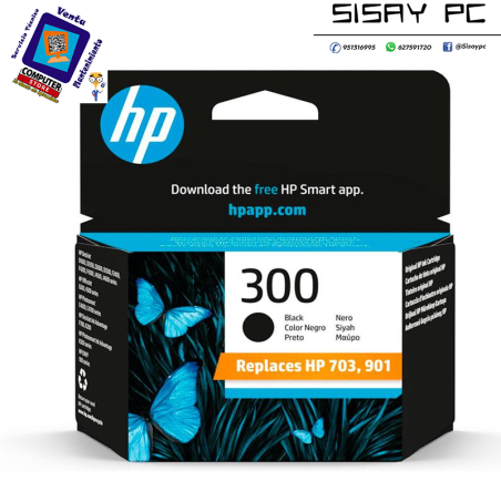 CARTUCHO HP 300 CC640EE NEGRO