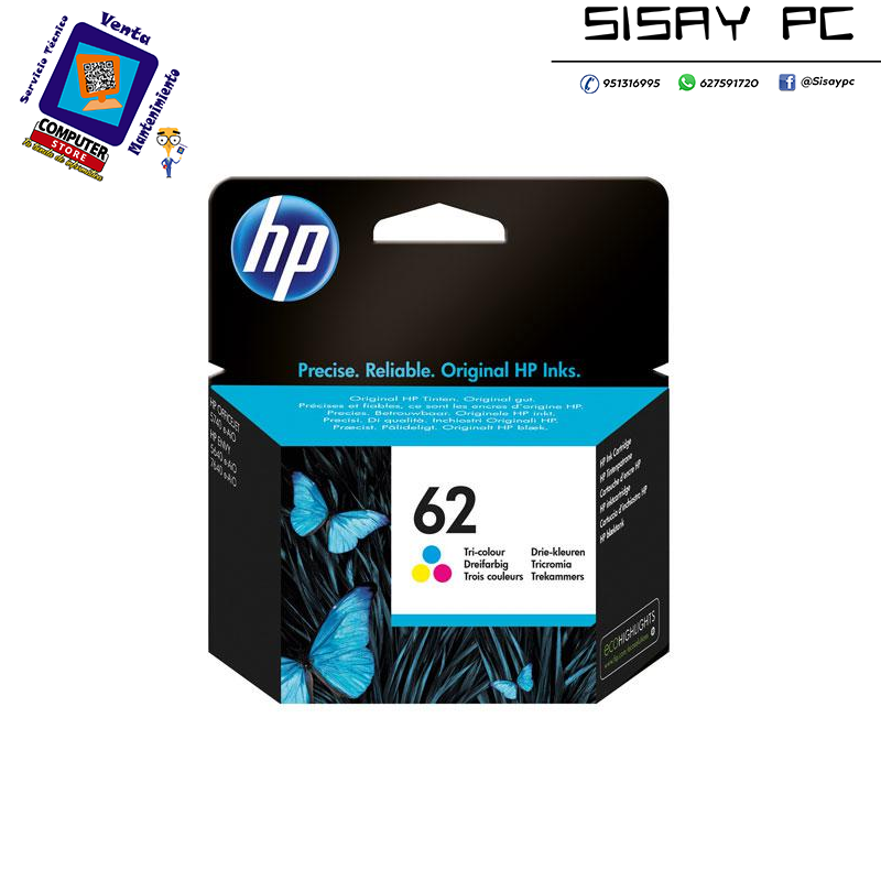 CARTUCHO HP 62 C2P06AE TRICOLOR