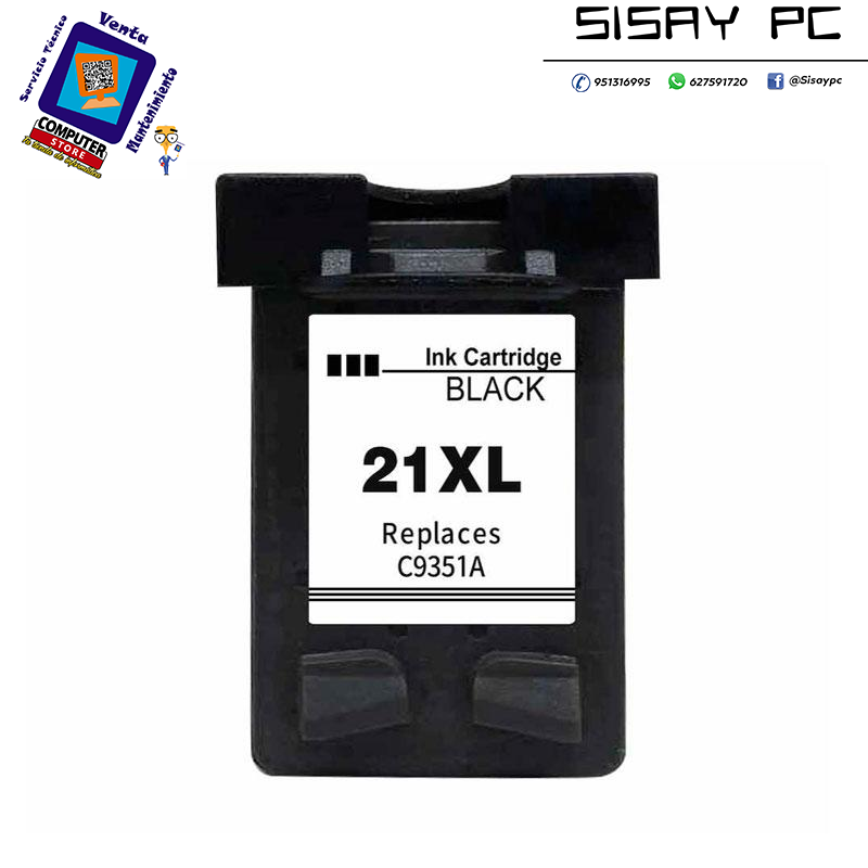 Tinta reciclada para HP N21 XL Negro 720 pag.