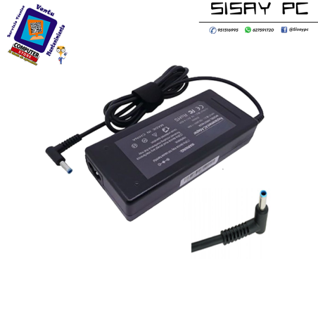 Cargador compatible para portátil HP 65W 19.5V 3.33A 4.5x3.0 mm