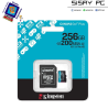 Tarjeta de Memoria Kingston CANVAS Go! Plus 256GB micro SD XC con Adaptador/ Clase 10/ 200MBs