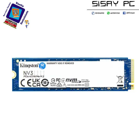 Disco SSD Kingston NV3 500GB/ M.2 2280 PCIe Gen4