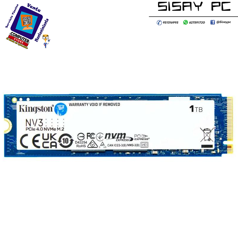 SSD KINGSTON 1TB M.2 2280 NVME PCI-E4.0 X4