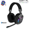 Auriculares Gaming con Micrófono Hiditec Vortex ARGB/ Jack 3.5/ Bluetooth/ Negros