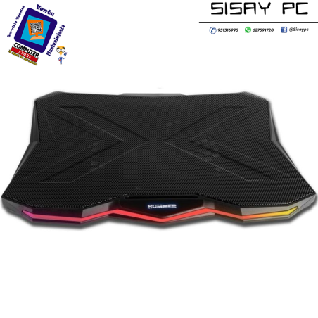 Soporte Refrigerante Nox Pro Stand para Portátiles hasta 17.3"/ Iluminación LED