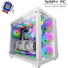 Caja Gaming Torre Mars Gaming MCV3/ Blanca