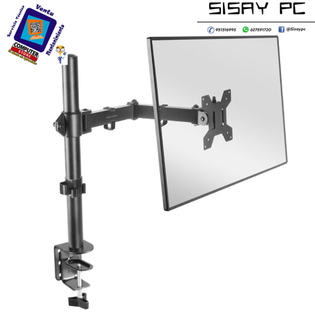 Soporte de Mesa para Monitor Mars Gaming MARM1/ Giratorio/ Inclinable/ hasta 8kg