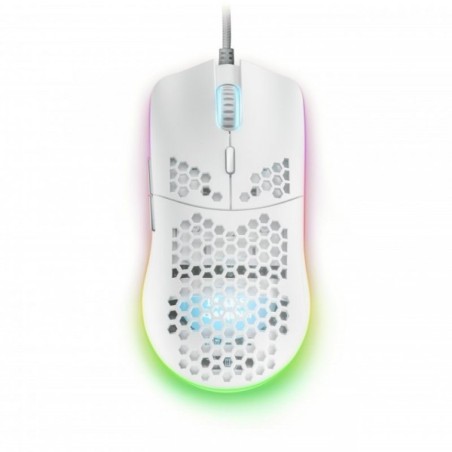 RATON MARS GAMING MMAXW RGB 12400DPI USB BLANCO