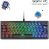 Teclado Gaming Mecánico Mars Gaming MKMINIPRO/ Switch Azul/ Negro