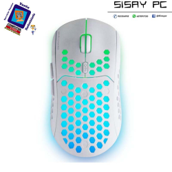 Ratón Gaming Inalámbrico Mars Gaming MMW3W/ Batería recargable/ Hasta 3200 DPI/ Blanco