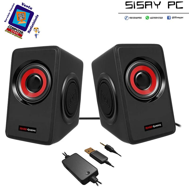 ALTAVOCES MARS GAMING SPEAKERS MS1 10W RMS