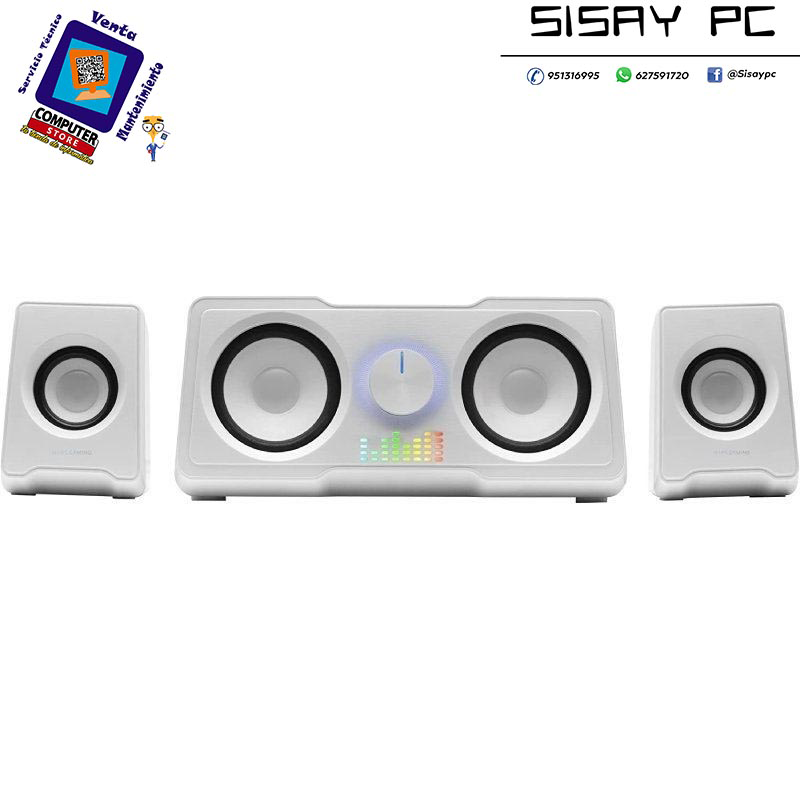 Altavoces Mars Gaming MS22W/ 35W/ 2.2/ Blancos