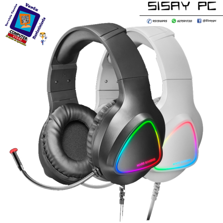 Auriculares Gaming con Micrófono Mars Gaming MH222/ Jack 3.5/