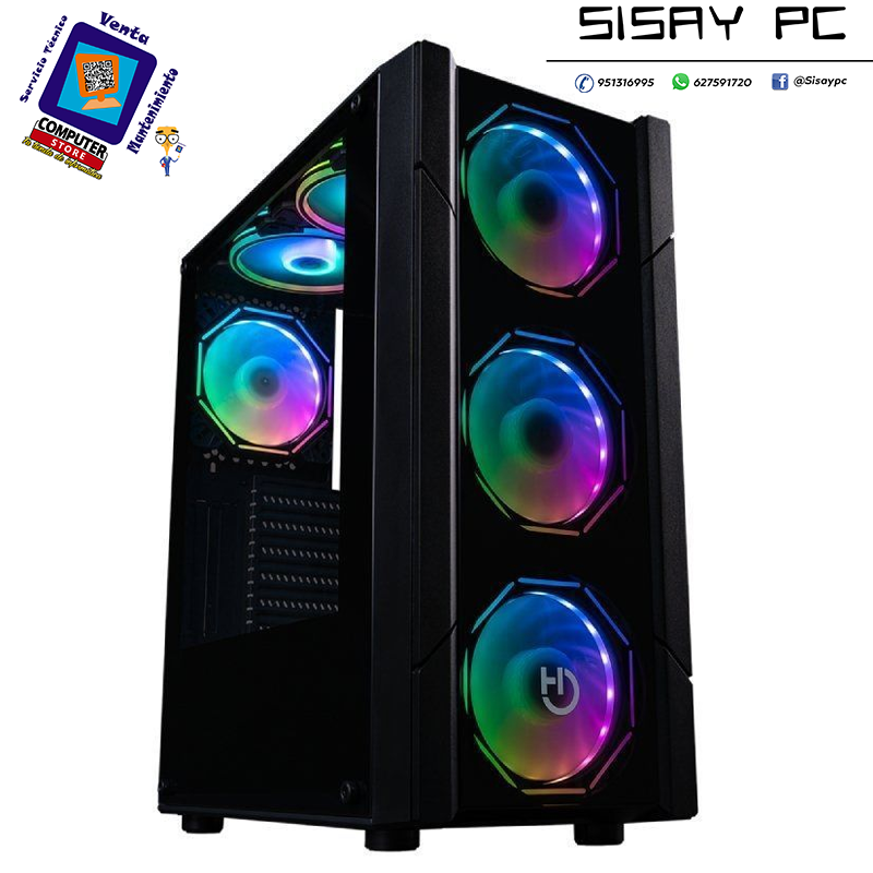 Caja Gaming Semitorre Hiditec V30 ARGB