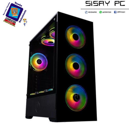 Caja Gaming Semitorre Hiditec Z20 Aura