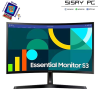Monitor Curvo Samsung Essential Monitor S3 S24D366GAU/ 24/ Full HD/ Negro"
